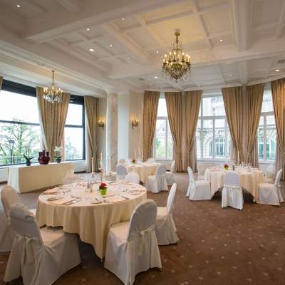 The function rooms of Hôtel de la Paix in the centre of Lausanne